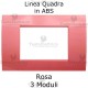 Placchetta rosa compatibile con serie Bticino Matix