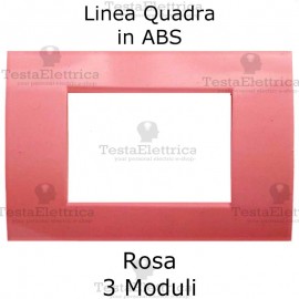 Placchetta rosa compatibile con serie Bticino Matix