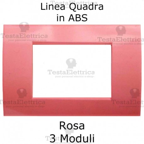 Placchetta rosa compatibile con serie Bticino Matix