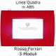 Placchetta rosso ferrari compatibile con serie Bticino Matix