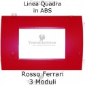 Placca in ABS Rosso Ferrari compatibile con serie Bticino Matix