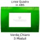 Placchetta verde chiaro compatibile con serie Bticino Matix