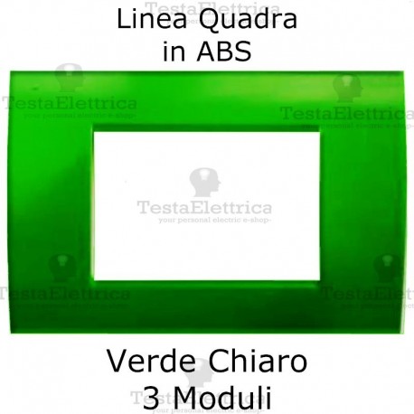 Placchetta verde chiaro compatibile con serie Bticino Matix