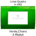Placca in ABS verde chiaro compatibile con serie Bticino Matix