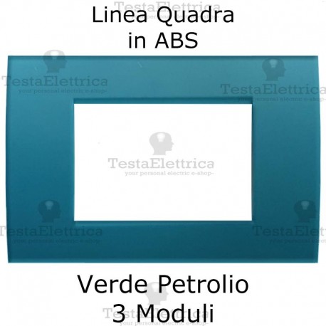 Placchetta verde petrolio compatibile con serie Bticino Matix