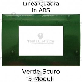 Placchetta verde scuro compatibile con serie Bticino Matix