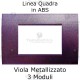 Placchetta viola metallizzato  compatibile con serie Bticino Matix