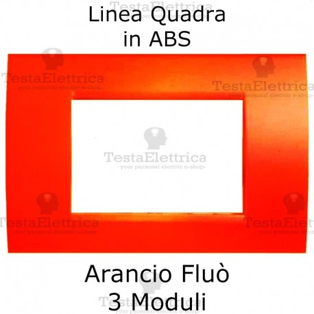 Placchetta Arancione Fluò compatibile con serie Bticino Matix