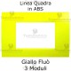 Placchetta giallo Fluò compatibile con serie Bticino Matix