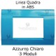 Placca in ABS Azzurro Chiaro compatibile con serie Bticino Matix