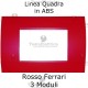 Placca in ABS Rosso Ferrari compatibile con serie Bticino Matix