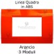 Placca in ABS Arancio compatibile con serie Bticino Matix