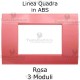 Placca in ABS Rosa compatibile con serie Bticino Matix