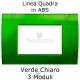 Placca in ABS verde chiaro compatibile con serie Bticino Matix