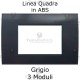 Placca in ABS Grigio compatibile con serie Bticino Matix