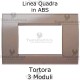 Placca in ABS tortora compatibile con serie Bticino Matix