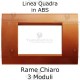 Placca in ABS rame chiaro compatibile con serie Bticino Matix