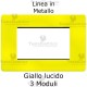 Placca in Metallo Giallo compatibile con serie Bticino Matix