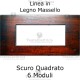 Placca in Legno Massello Scuro compatibile con serie Bticino Matix