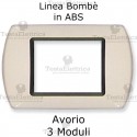 Placca in ABS Avorio compatibile con serie Bticino Living Light