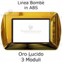Placca in ABS Oro Lucido compatibile con serie Bticino Living Light