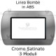 Placchetta Cromo Satinato compatibile e adattabile Bticino Living Light