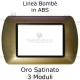 Placchetta Oro Satinato  compatibile e adattabile  Bticino Living Light