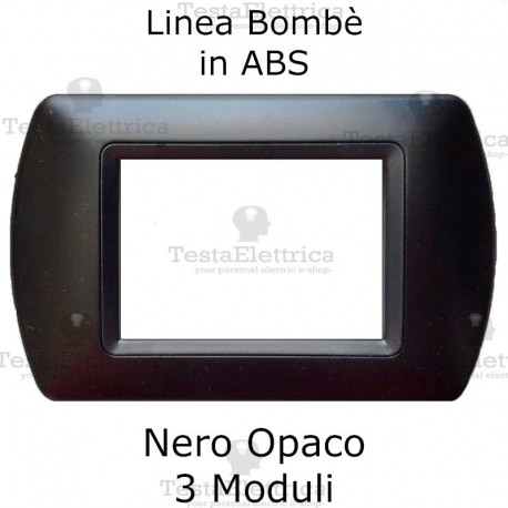 Placchetta Nero Opaco compatibile e adattabile  Bticino Living Light