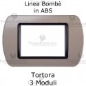 Placca in ABS Tortora compatibile con serie Bticino Living Light