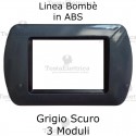 Placca in ABS Grigio Scuro compatibile con serie Bticino Living Light