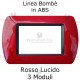 Placchetta Rosso Lucido  compatibile e adattabile  Bticino Living Light