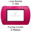 Placca in ABS Fucsia compatibile con serie Bticino Living Light