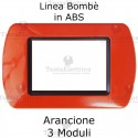 Placca in ABS Arancione compatibile con serie Bticino Living Light