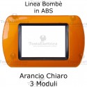 Placca in ABS Arancio compatibile con serie Bticino Living Light