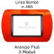 Placchetta Arancio Fluò compatibile e adattabile  Bticino Living Light