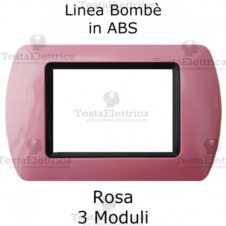 Placchetta Rosa compatibile e adattabile  Bticino Living Light