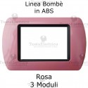 Placca in ABS Rosa compatibile con serie Bticino Living Light