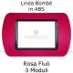Placchetta Rosa Fluò compatibile e adattabile  Bticino Living Light