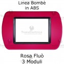 Placca in ABS Rosa Fluò compatibile con serie Bticino Living Light