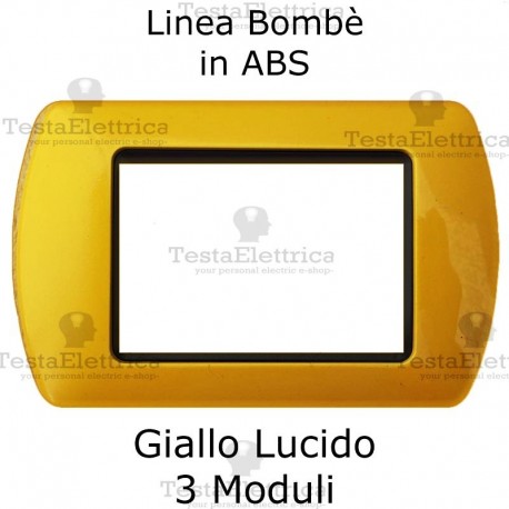 Placchetta Giallo Lucido compatibile e adattabile  Bticino Living Light