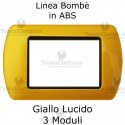Placca in ABS Giallo Lucido compatibile con serie Bticino Living Light