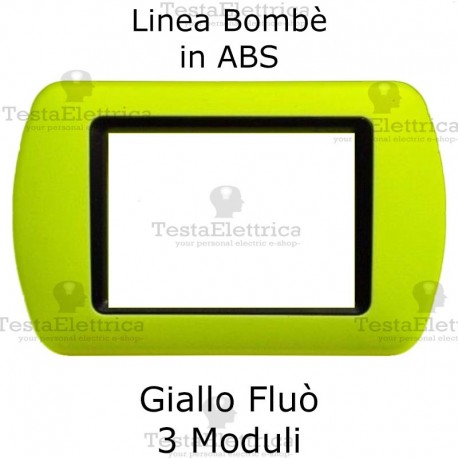Placchetta Giallo Fluò compatibile e adattabile  Bticino Living Light