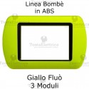 Placca in ABS Giallo Fluò compatibile con serie Bticino Living Light