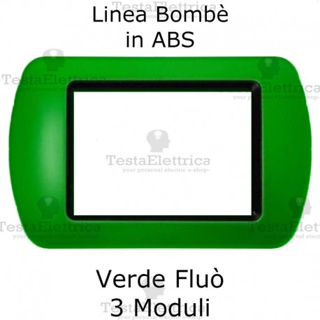 Placchetta Verde Fluò compatibile e adattabile  Bticino Living Light