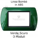 Placca in ABS Verde Scuro compatibile con serie Bticino Living Light
