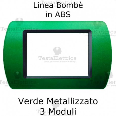 Placchetta Verde Metallizzato compatibile e adattabile Bticino Living Light