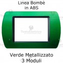 Placca in ABS Verde Metallizzato compatibile con serie Bticino Living Light