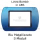 Placchetta Blu Metallizzato compatibile e adattabile Bticino Living Light