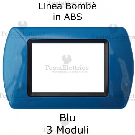 Placchetta Blu compatibile e adattabile Bticino Living Light