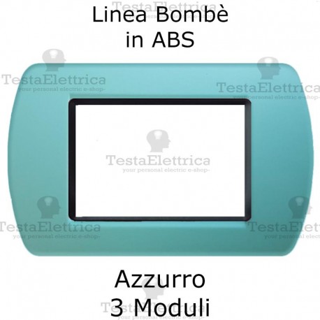Placchetta Azzurro compatibile e adattabile Bticino Living Light